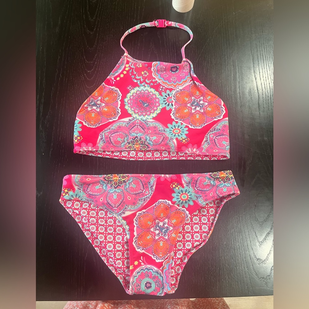 Monsoon Reversible Bikini Girls 10 NWOT
